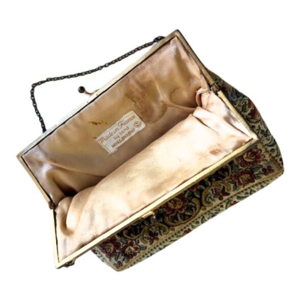 Walborg Water Under The Bridge Vintage Tapestry Purse 1940s - Picture 4 of 6